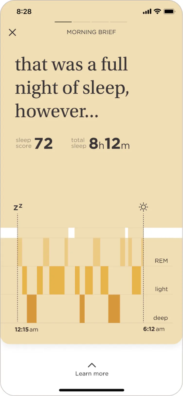 Morning brief: a full night of sleep, however…